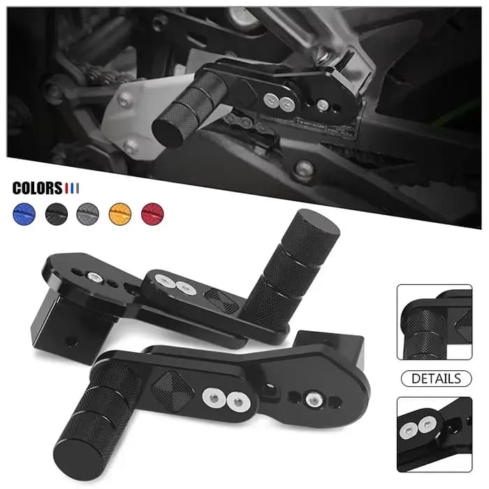 Repose-Pieds Télescopiques Multi-Angles Réglables pour Moto