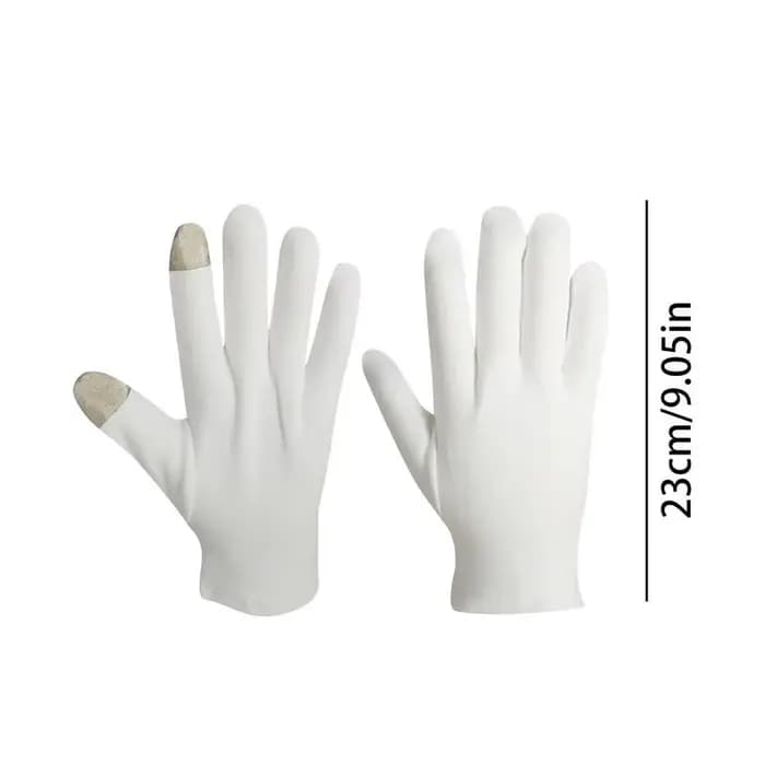 Gants hydratants en Fiber d'argent, gants de beauté pour les mains, gants de nuit en coton pour la belle au bois dormant, Inspection des mains sèches
