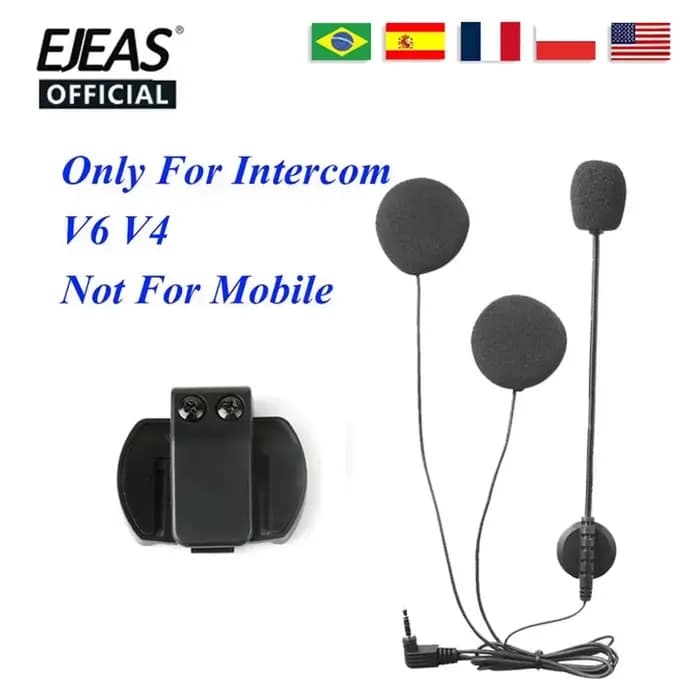 Microphone, haut-parleur et clip pour casque EJEAS 3