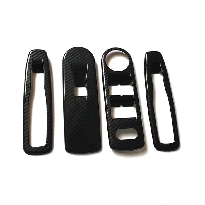 Accessoires de voiture pour Renault Captur 2013 2014 2015 2016 2017, couvercle de commutateur de fenêtre, garniture de panneau de commande, autocollants automobiles, pièces d'ornement