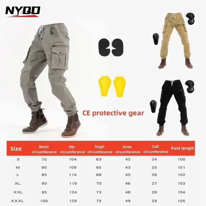 Pantalon d'équitation de moto avec poignées