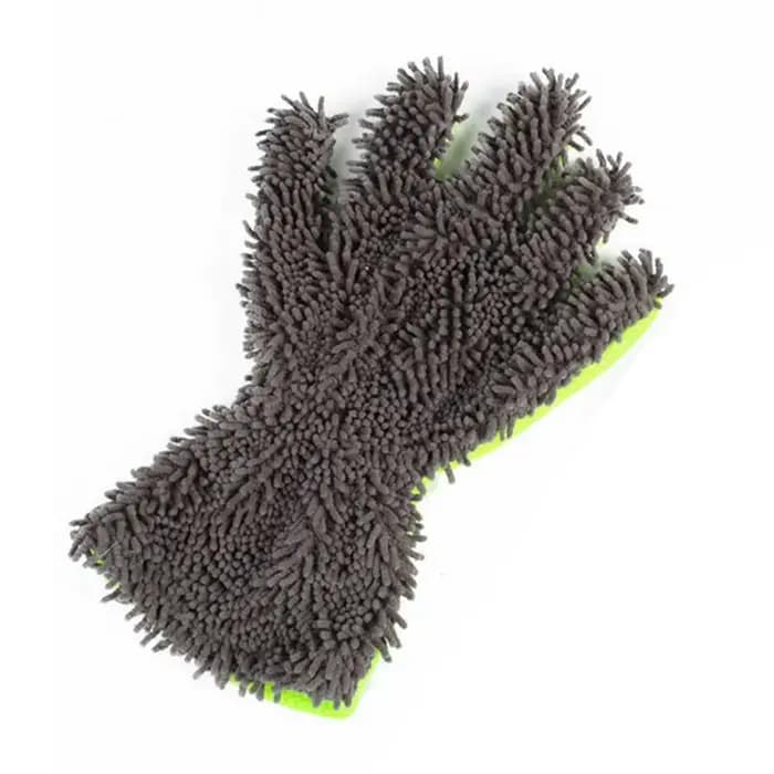 Gants de nettoyage de voiture à 5 doigts, humides ou secs, sans rayures, en tissu peluche doux, pour le lavage de voitures et de motos