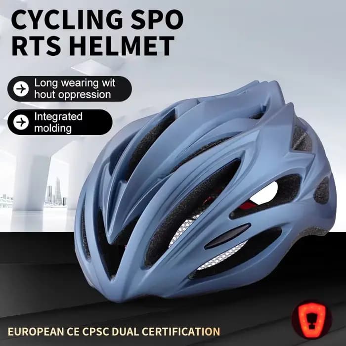 Horntour nouveau casque de vélo avec feu arrière ultraléger casque de vélo de route de course pour hommes femmes Sports de plein air cyclisme casquette de sécurité