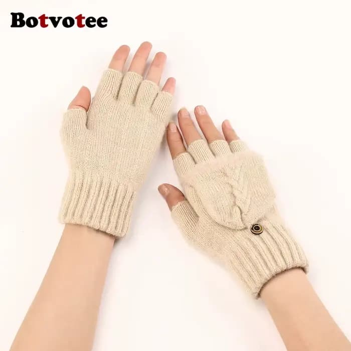 Botvotee – gants noirs avec Forrchettes