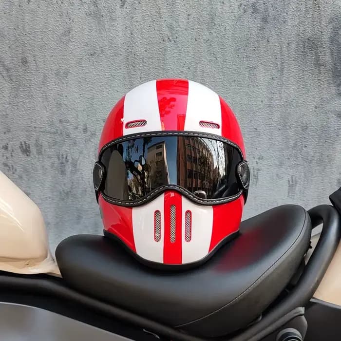 Casque intégral de Moto FBR rétro Style Tokyo