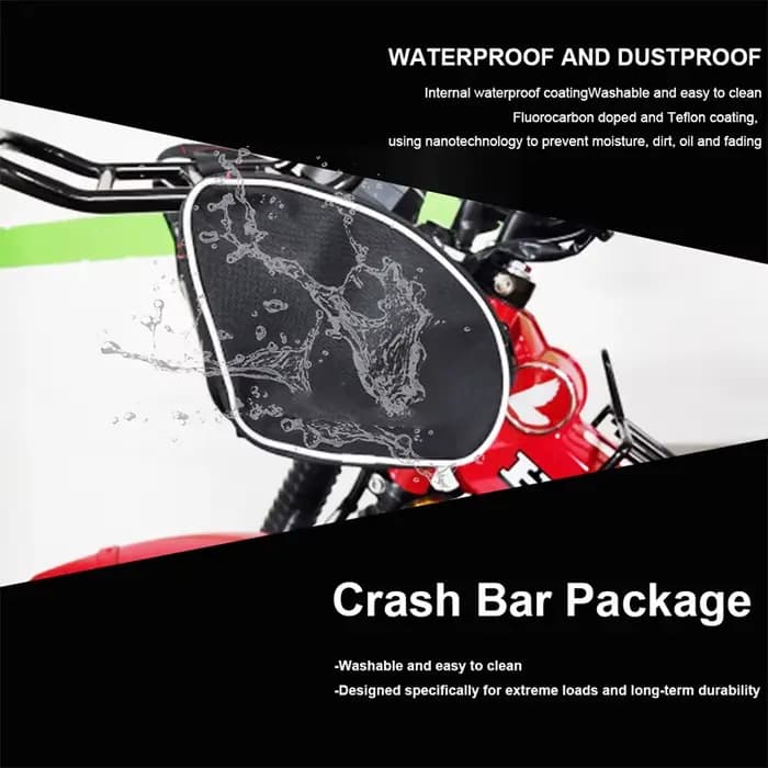 Sac de rangement pour barres de protection de cadre de moto