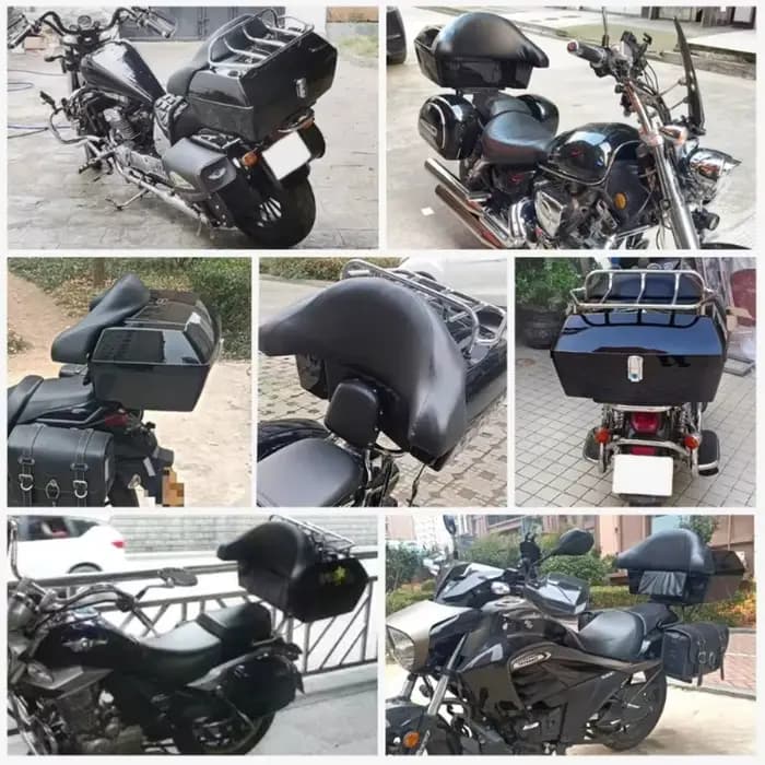Boîte de rangement pour moto avec rangement