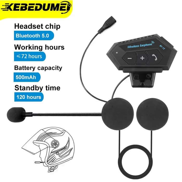 Oreillette Bluetooth 4.2 pour moto