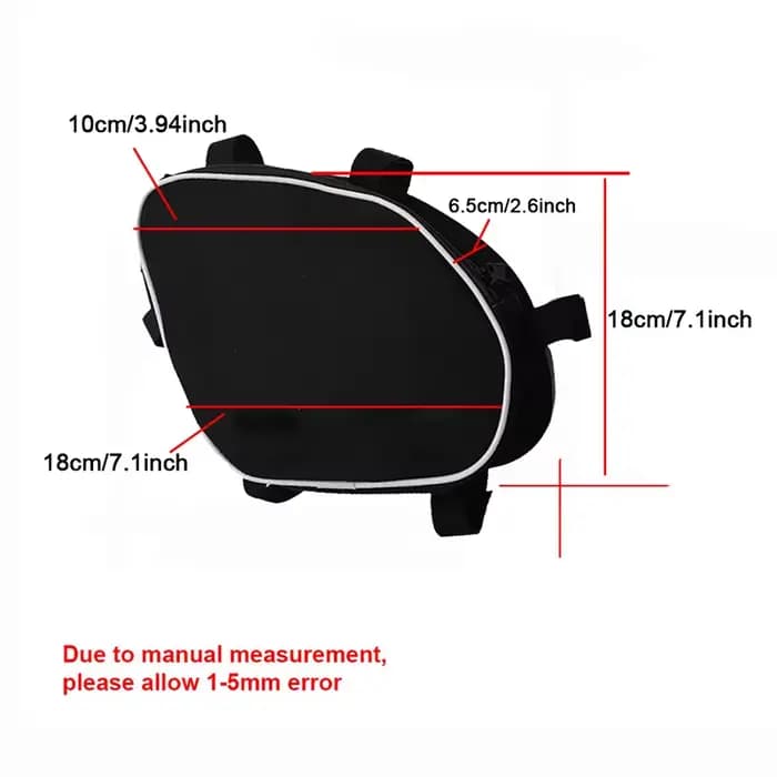 Sac de rangement pour barres de protection de cadre de moto