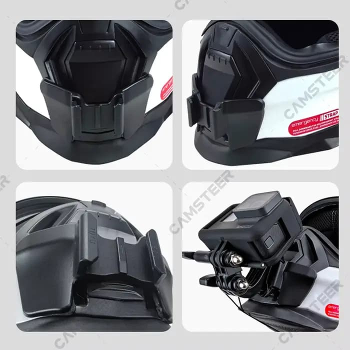 NEXX X.WED 2 support de menton pour casque de moto personnalisé pour GoPro12 11 10 9 Insta360 X4 X3 Ace pro DJI Action 3/4 accessoire de caméra