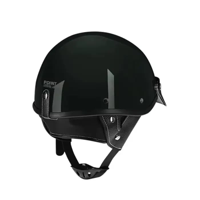 Casque de moto vintage en cuir allemand visage ouvert rétro Chopper Biker pilote certifié DOT dans les tailles S-XXL pour motocyclistes