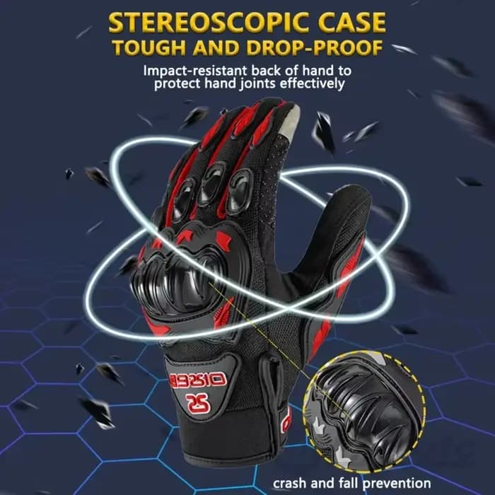 Gants d'escalade de moto en maille d'été