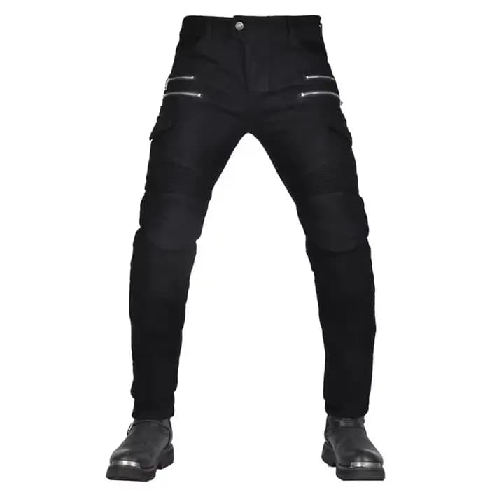 Nouveau pantalon d'équitation à fermeture éclair en Kevlar pour Moto
