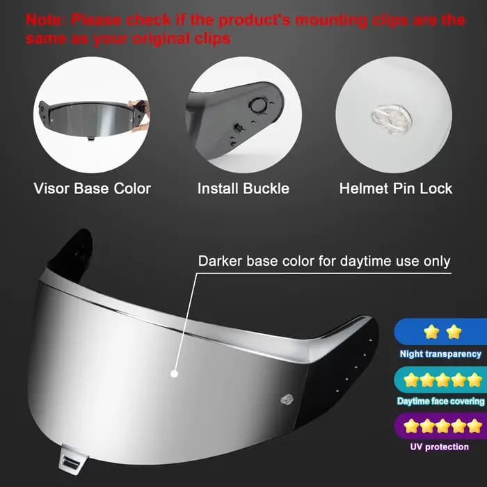 Visière de casque de moto pour SKWAL i3 RIDILL 2 D-SKWAL 3