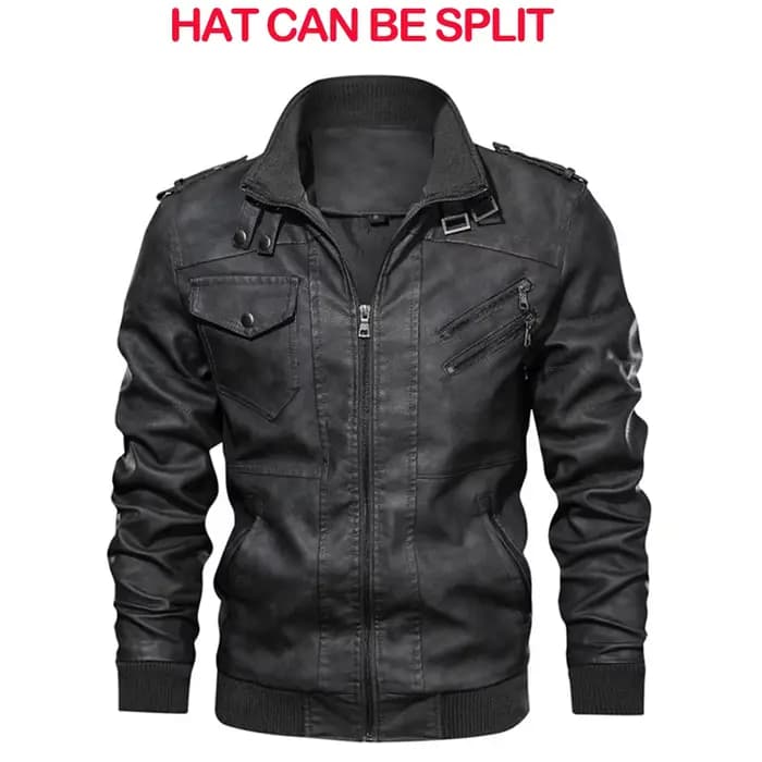 KB nouveaux hommes vestes en cuir automne décontracté moto veste en polyuréthane Biker manteaux