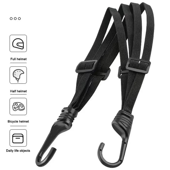 SEAMETAL 60/90CM sangles de casque de moto crochet bagages corde élastique rétractable sangle fixe