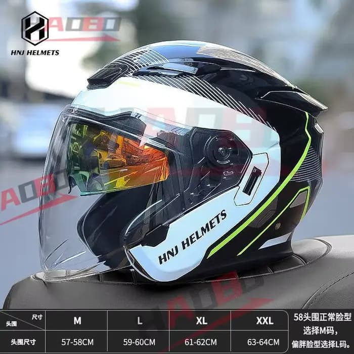 Visière transparente HNJ M526 pour casque HNJ Original – Accessoire de remplacement pare-vent