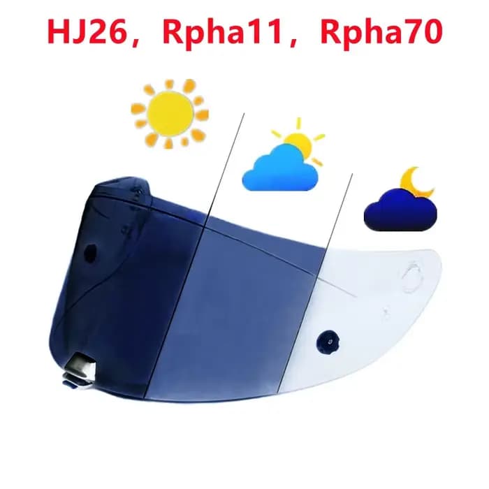 Lentilles Photochromiques Casque Bouclier Lentille pour HJC HJ-26 RPHA11 RPHA70