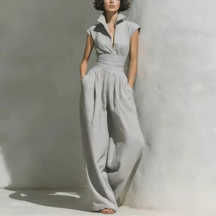 Combinaison élégante sans manches pour femme