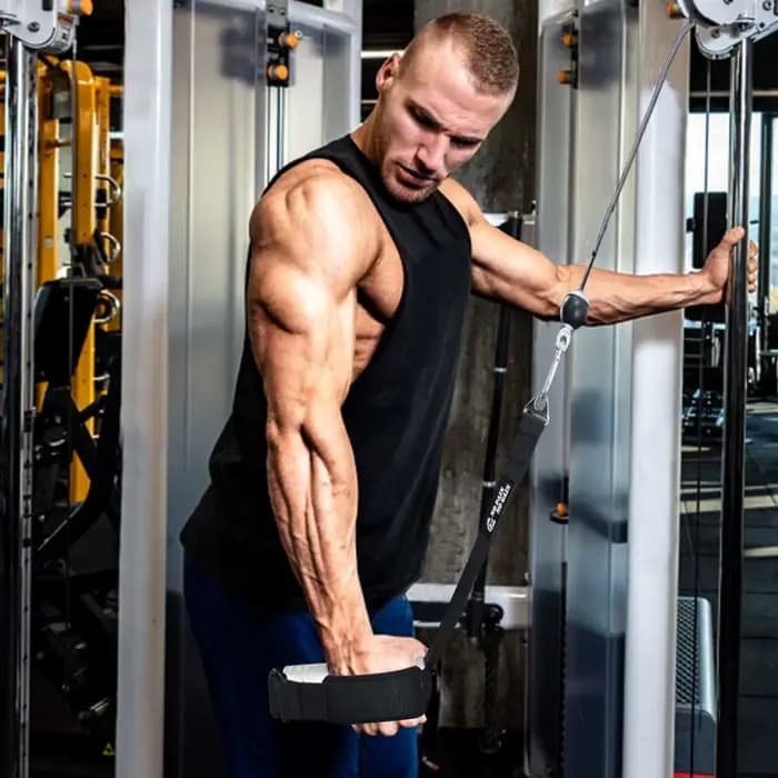 Bras lutte entraînement graisse robuste poignée unique poignée en métal Triceps corde avant-bras exercice maison gymnastique équipement de Fitness
