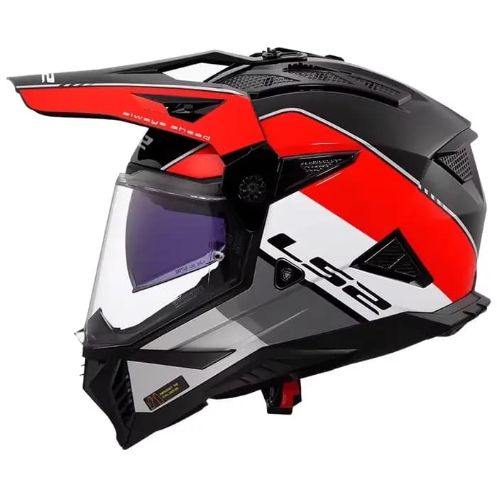 2025 LS2 Original MX702 casque de Moto intégral Double lentille hors Raod