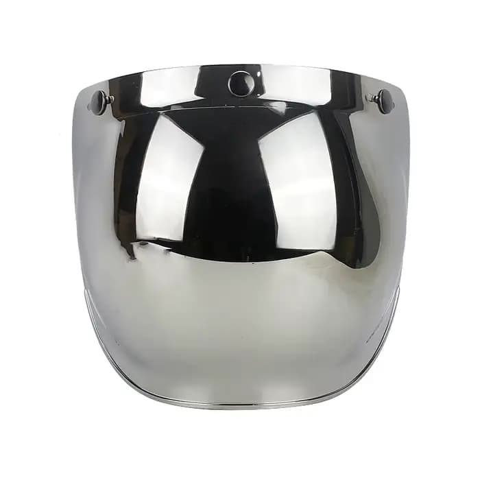 Casque de moto 3/4 ouvert avec visière bulle unisexe toutes saisons léger confortable coupe-vent rétro
