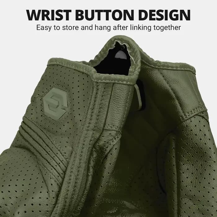 Nouveaux gants de moto rétro gants respirants en cuir véritable pour hommes et femmes gants de Scooter confortables toutes saisons