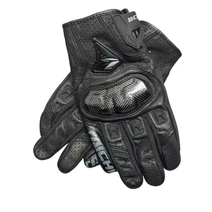 Gants de Moto en cuir véritable pour hommes