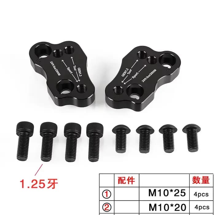 Goldwing GL 1800 2018 ~ 2020 adaptateur de rehausseurs de guidon réglables en aluminium pour Honda Gold Wing GL1800 2018 2019 2020