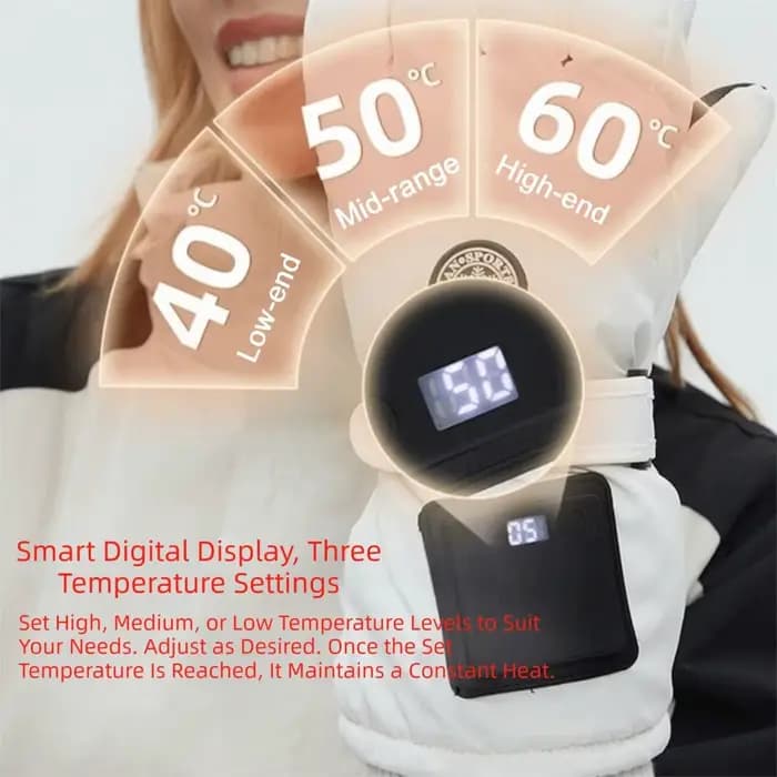 Gants chauffants intelligents coupe-vent