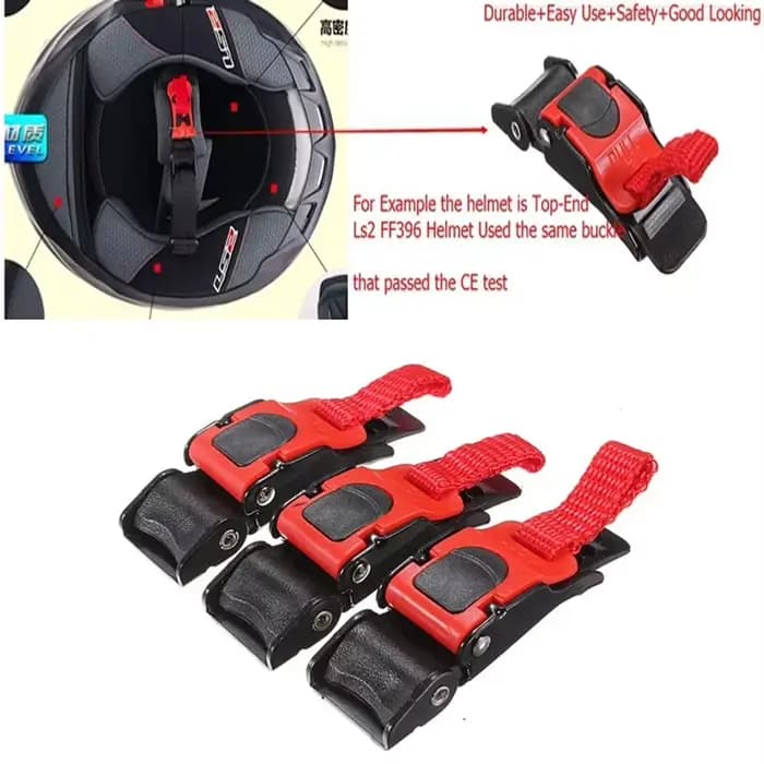 Clip de fixation rapide pour mentonnière de casque de moto