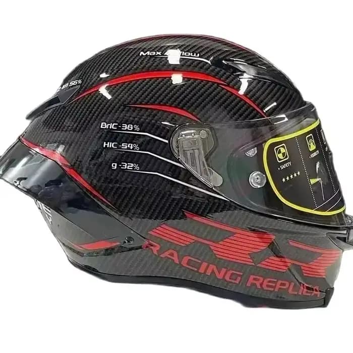 Double RR Scooter Casque Motocross grand Spoiler