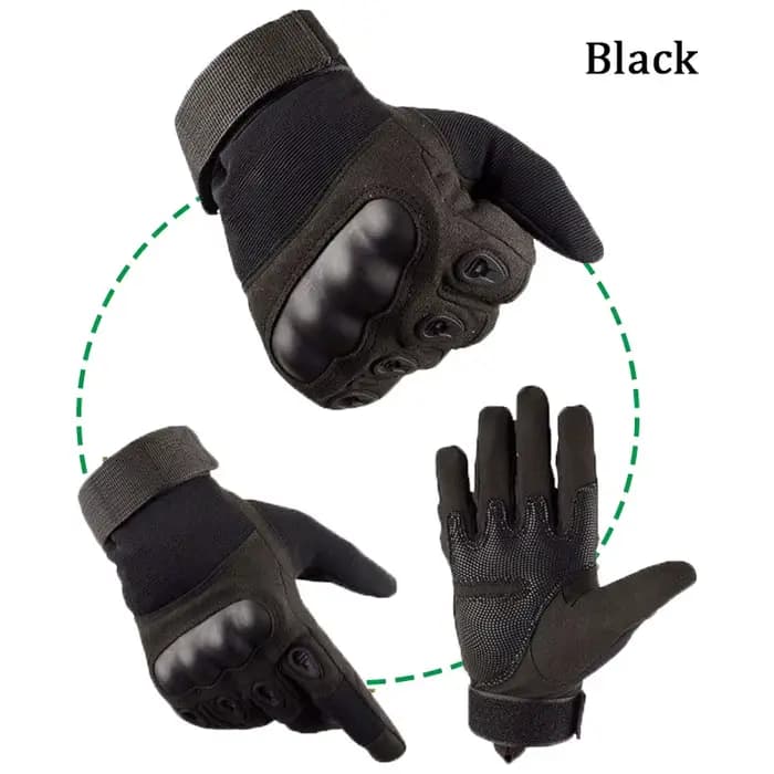 Gants tactiques à coque rigide en cuir Super Fiber pour hommes
