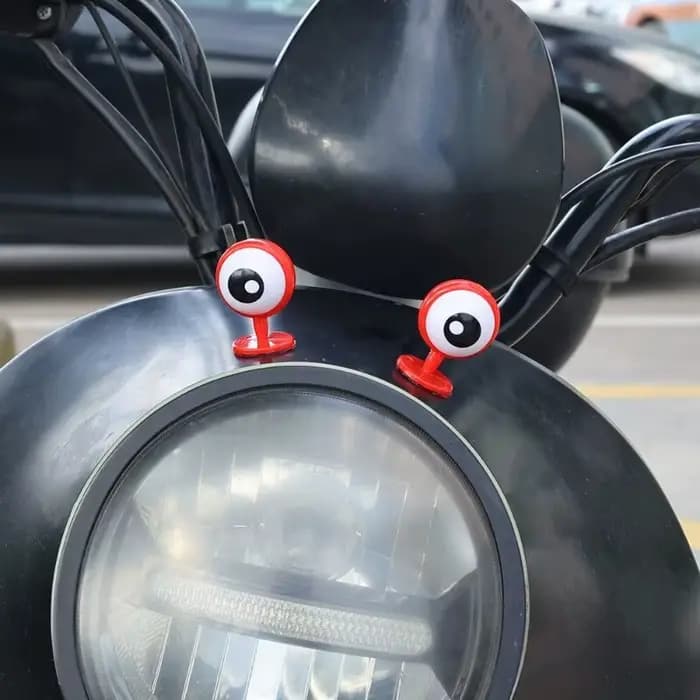 Accessoires décoratifs en pâte pour casque de moto