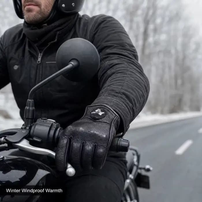Gants de moto rétro pour hommes et femmes