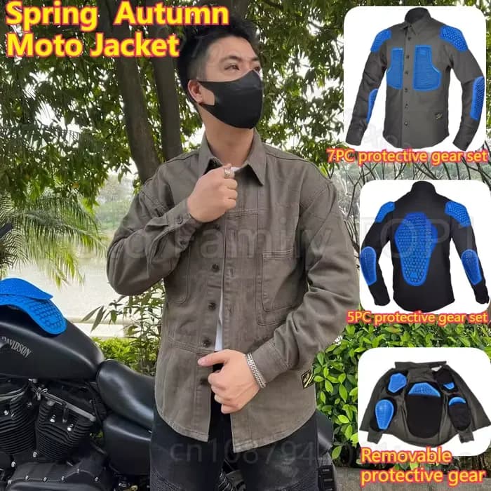 Combinaison de cyclisme pour moto pour hommes