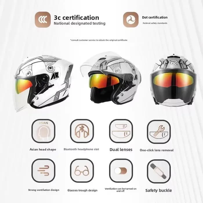 Casque de moto RSV pour hommes et femmes