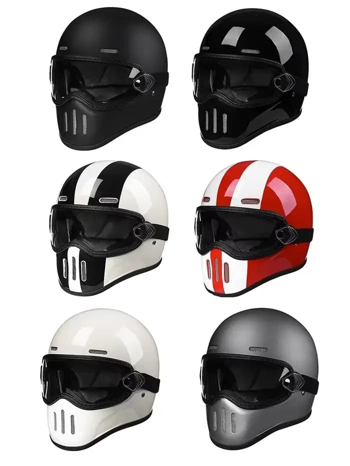 Casque intégral de Moto FBR rétro Style Tokyo