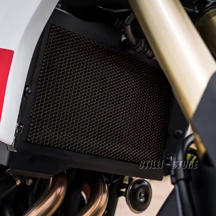 Couverture de protection de calandre noire pour moto