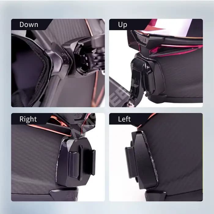 Support de menton pour casque de moto personnalisé