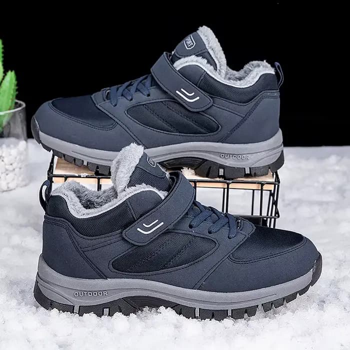 ELUVA bottes d'hiver pour hommes chaussures d'extérieur antidérapantes imperméables thermiques