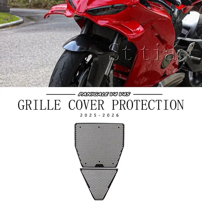 PANIGALE V4 V4S 2026 Nouvelle Protection de Radiateur en Aluminium CNC pour Moto Compatible avec Ducati