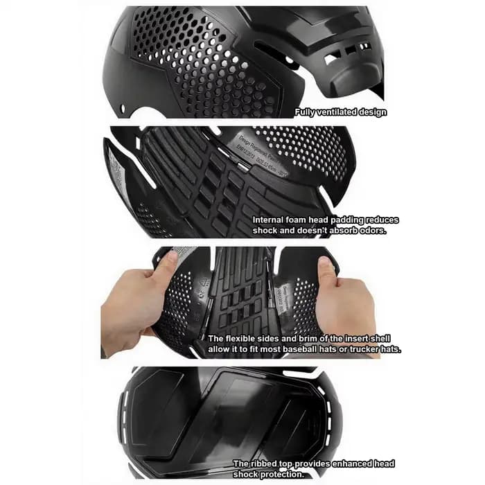 Insert respirant pour casque de sécurité, accessoires pour casques de protection, pour le travail en intérieur, l'entraînement, les sports de plein air et les jeux de balle