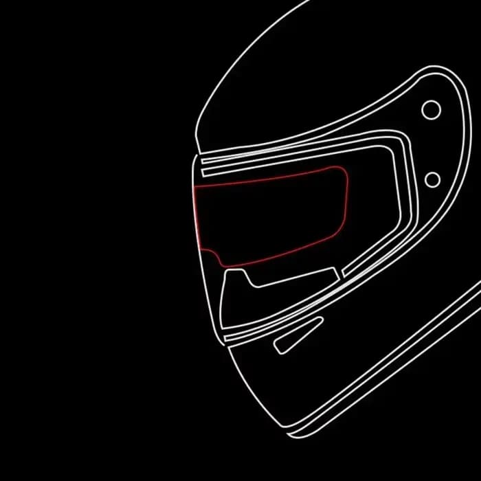 Film Transparent Anti-buée et Anti-pluie pour casque de Moto