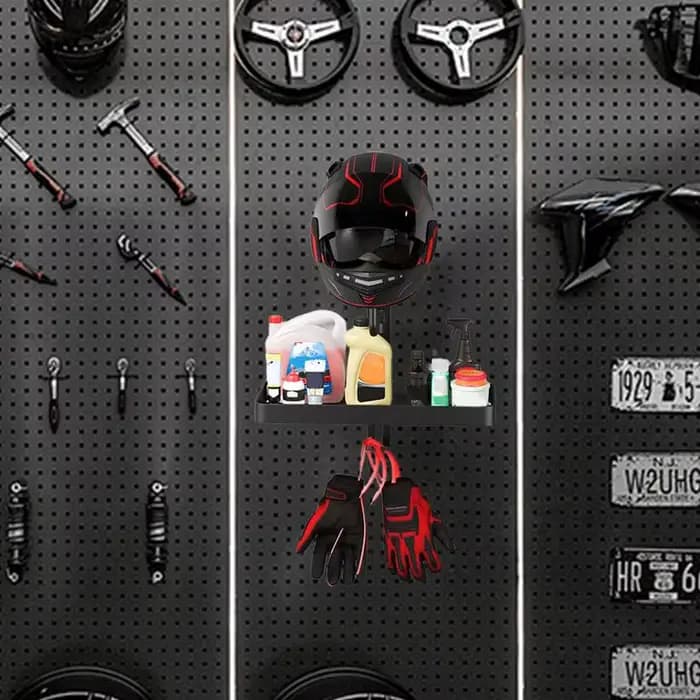 Support mural pour casques de moto