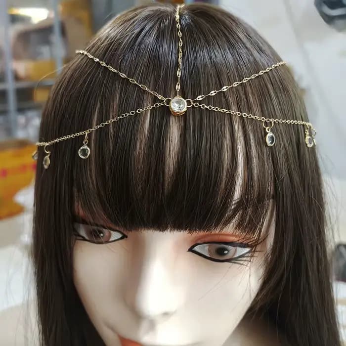 Accessoires de cheveux en cristal multicouches pour femmes, nouvelle personnalité, tendance, luxe brillant, bijoux de cheveux de mariée, accessoires de fête, cadeau