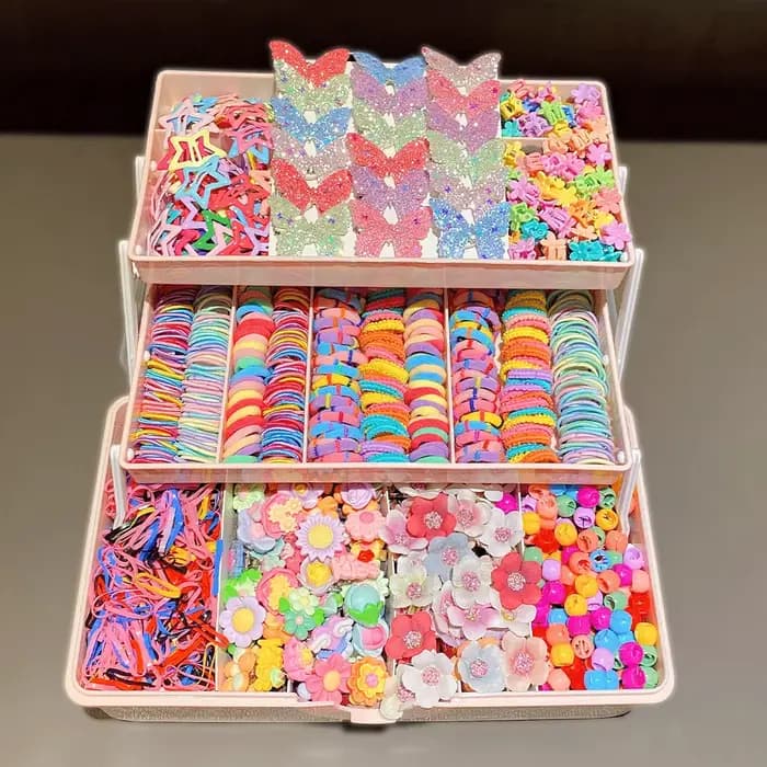 Ensemble d'accessoires pour cheveux pour filles, 577 pièces, couleurs assorties, épingles à cheveux papillon, Style doux pour un usage quotidien et cadeau de fête pour étudiants