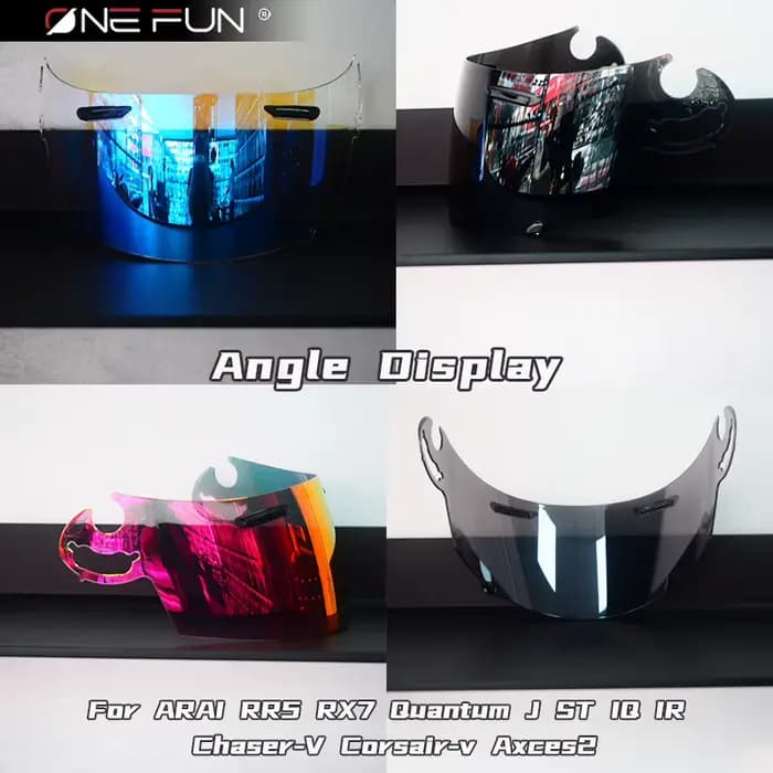 Visière de casque pour ancien ARAI RR5 QJ IQ IR HR RX7-GP QuantumJ ST RX-Q Chaser-V Corsair-v 2