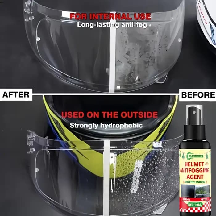 Spray antibuée pour casque de moto