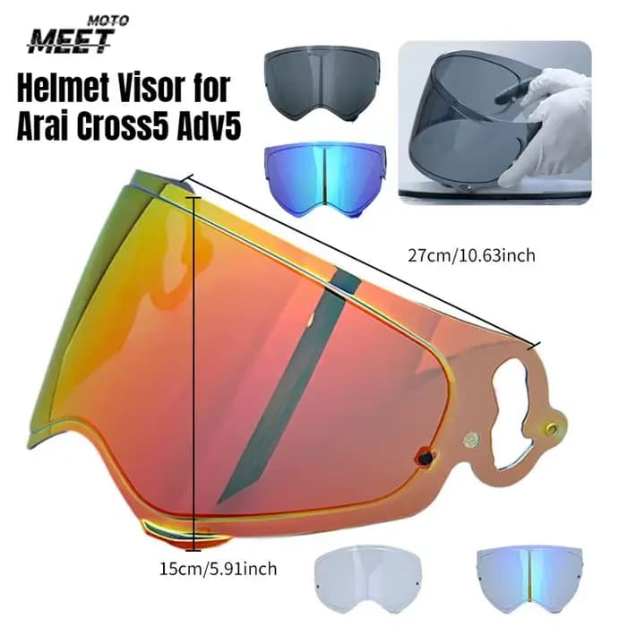 Visière de casque de moto pour Arai Cross5 Adv5